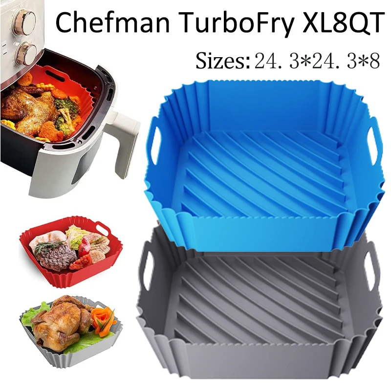 Kitchen Gadgets Air Fryer - Grand panier en Silicone pour friteuse
