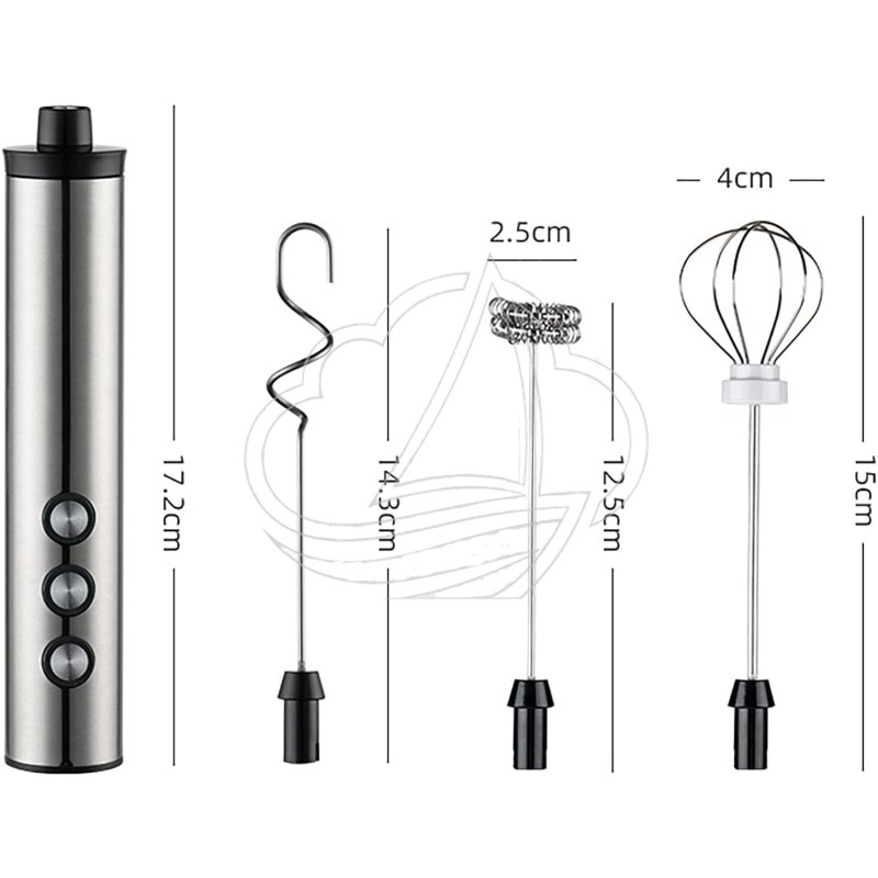 Milk Frother - Mousseur à lait 3-en-1, batteur à