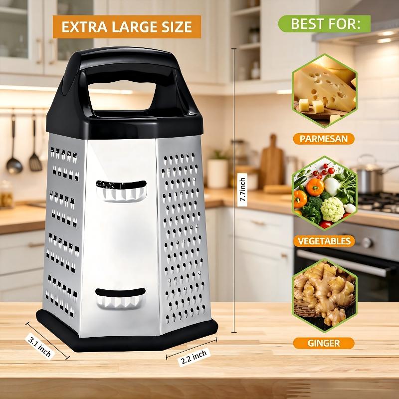 Cheese Grater Box - Râpe à six faces en acier