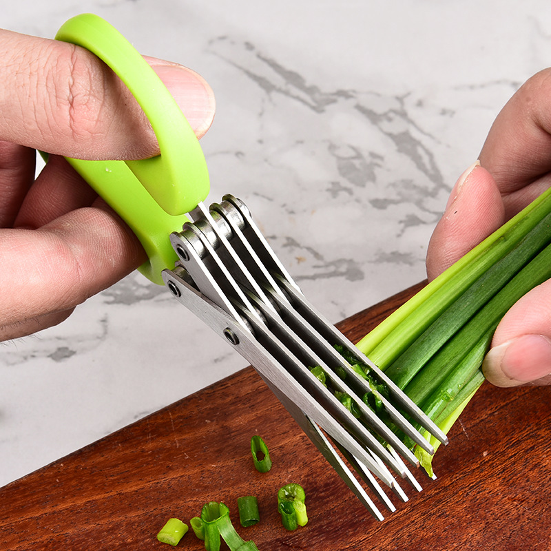 Herb Scissors 5 Blade - Ciseaux à ciboulette en acier inoxydable
