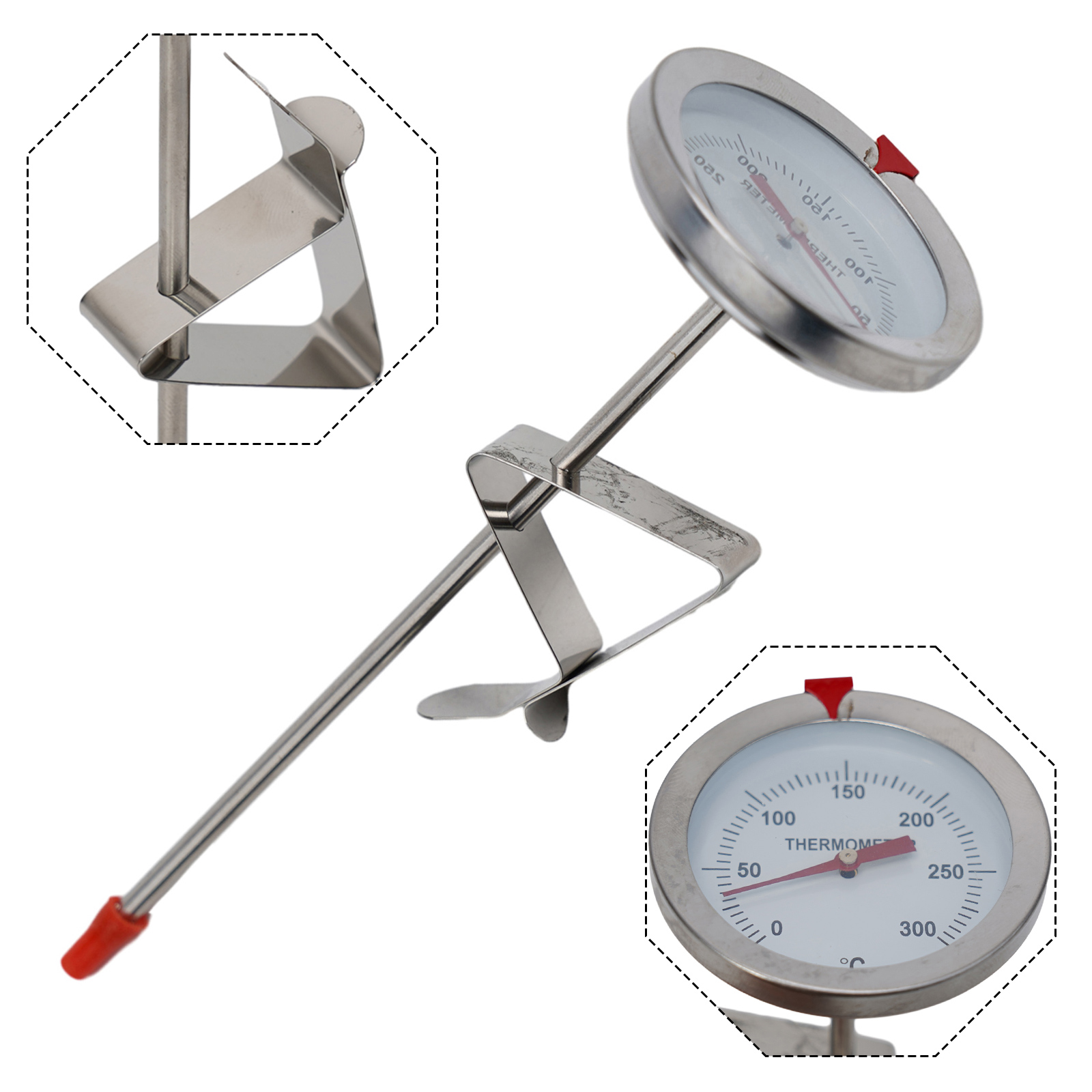 Kitchen Gadgets Design - Thermomètre à sonde en acier inoxydable,