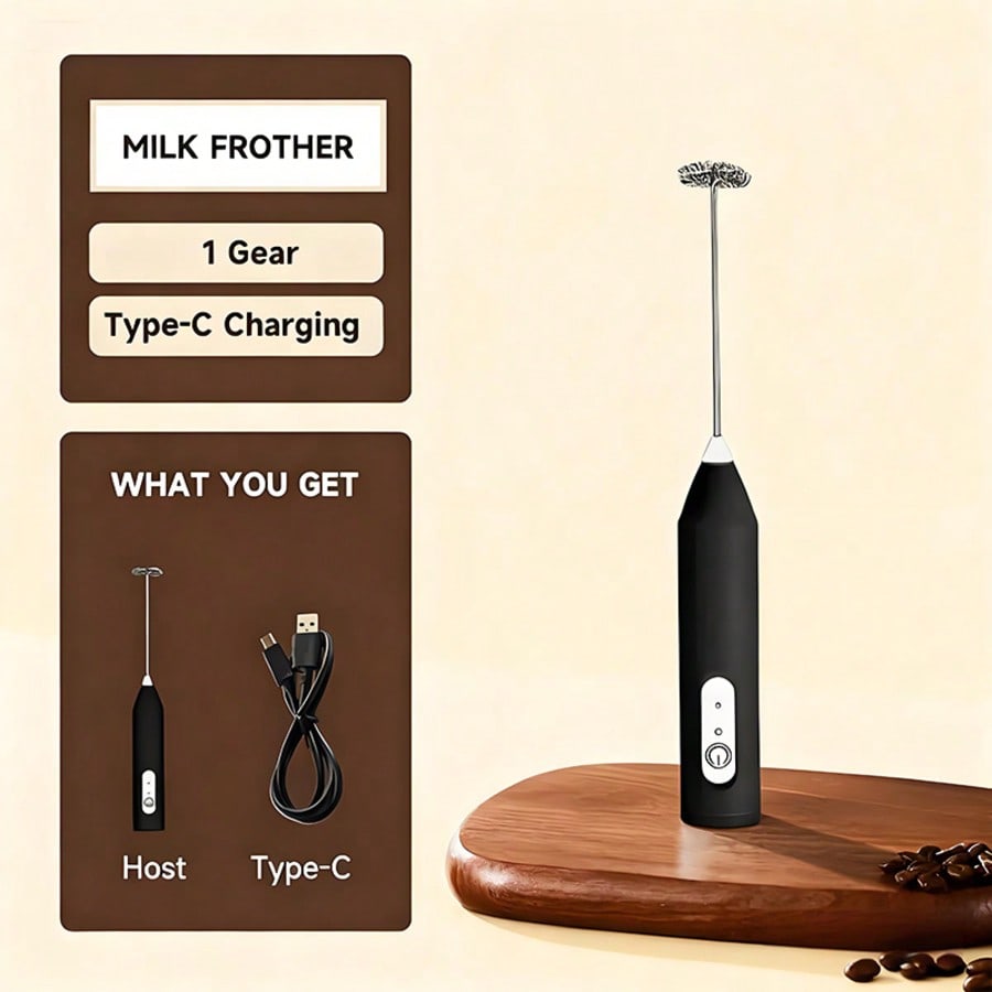 Milk Frother - Mixeur électrique portatif, batteur à œufs,