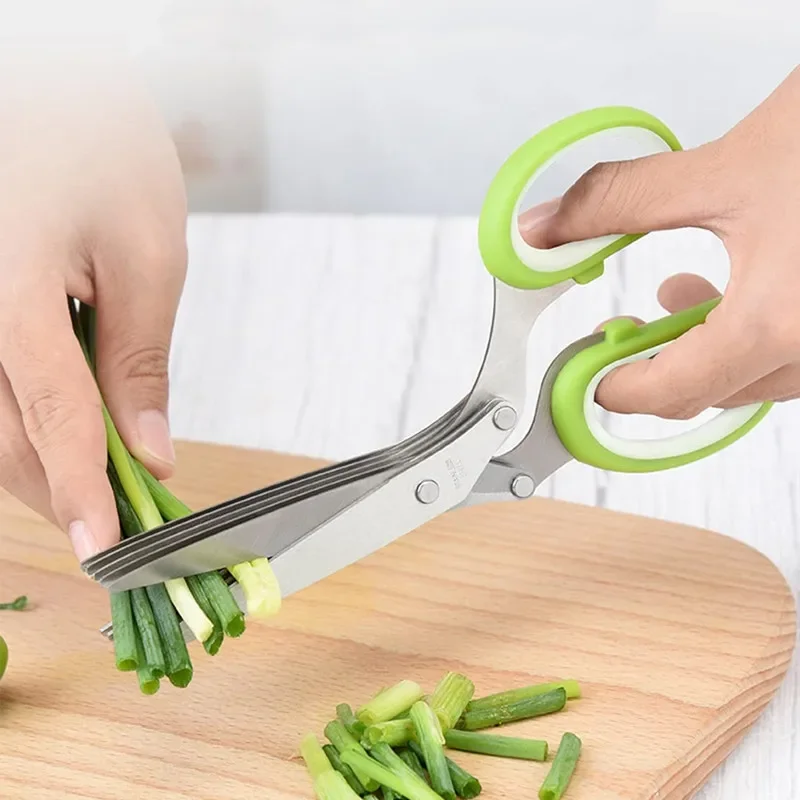 Herb Scissors 5 Blade - Ciseaux à herbes en acier inoxydable,