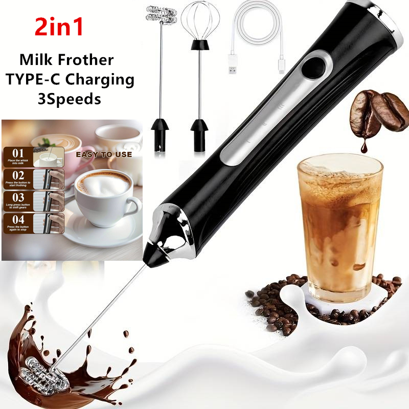 Milk Frother - Mousseur à lait électrique sans fil