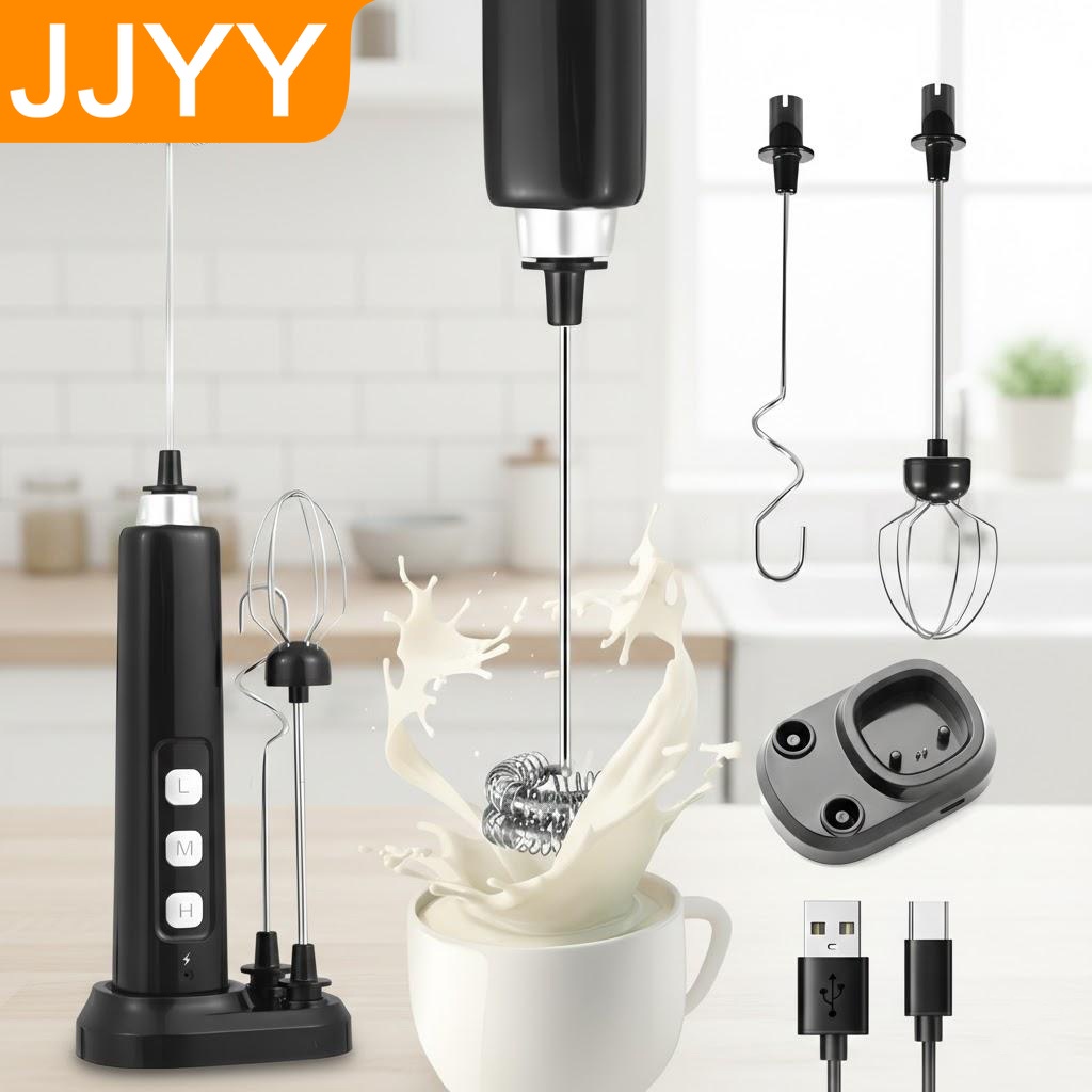 Milk Frother - Mousseur à lait portatif rechargeable par