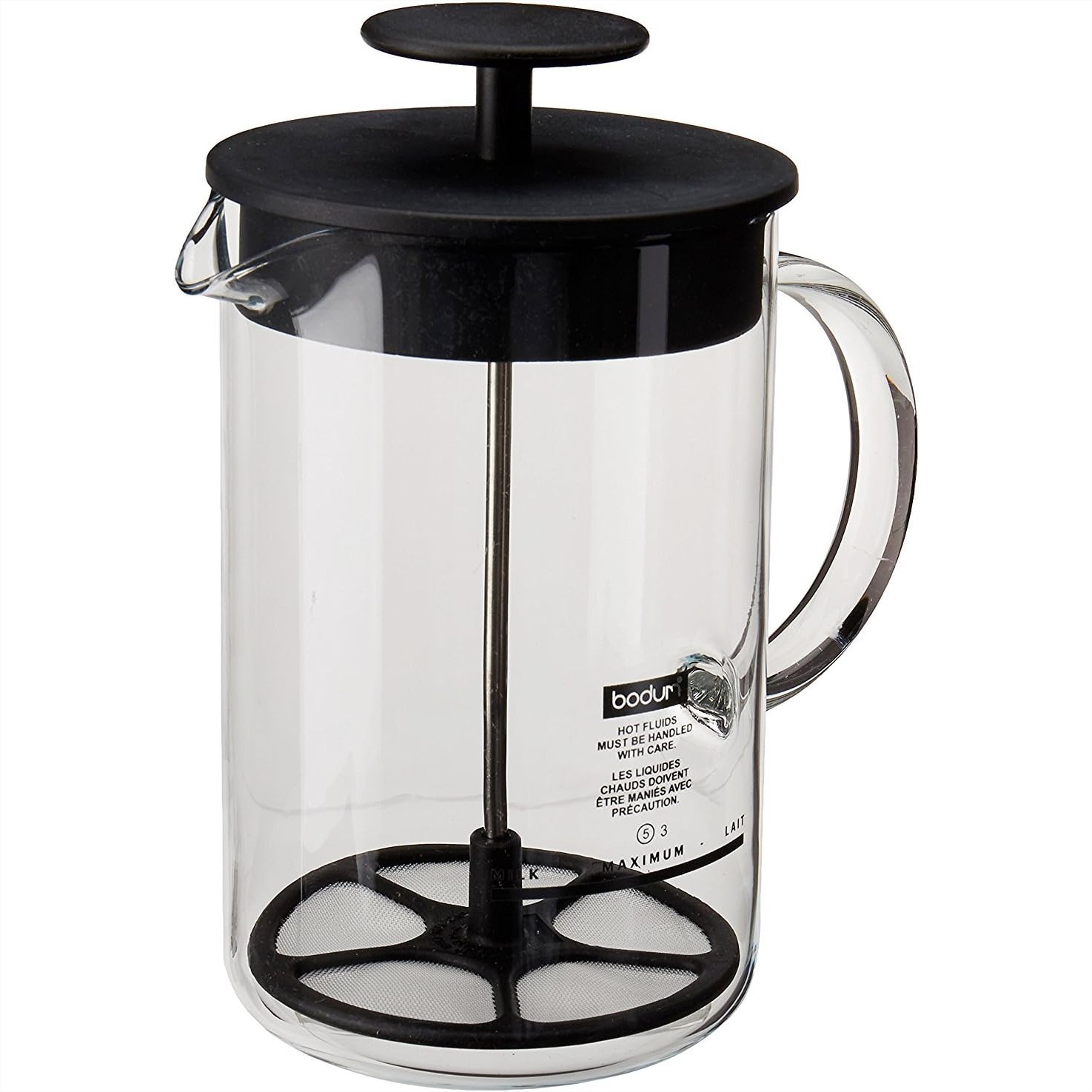 Milk Frother - Mousseur à lait manuel avec carafe