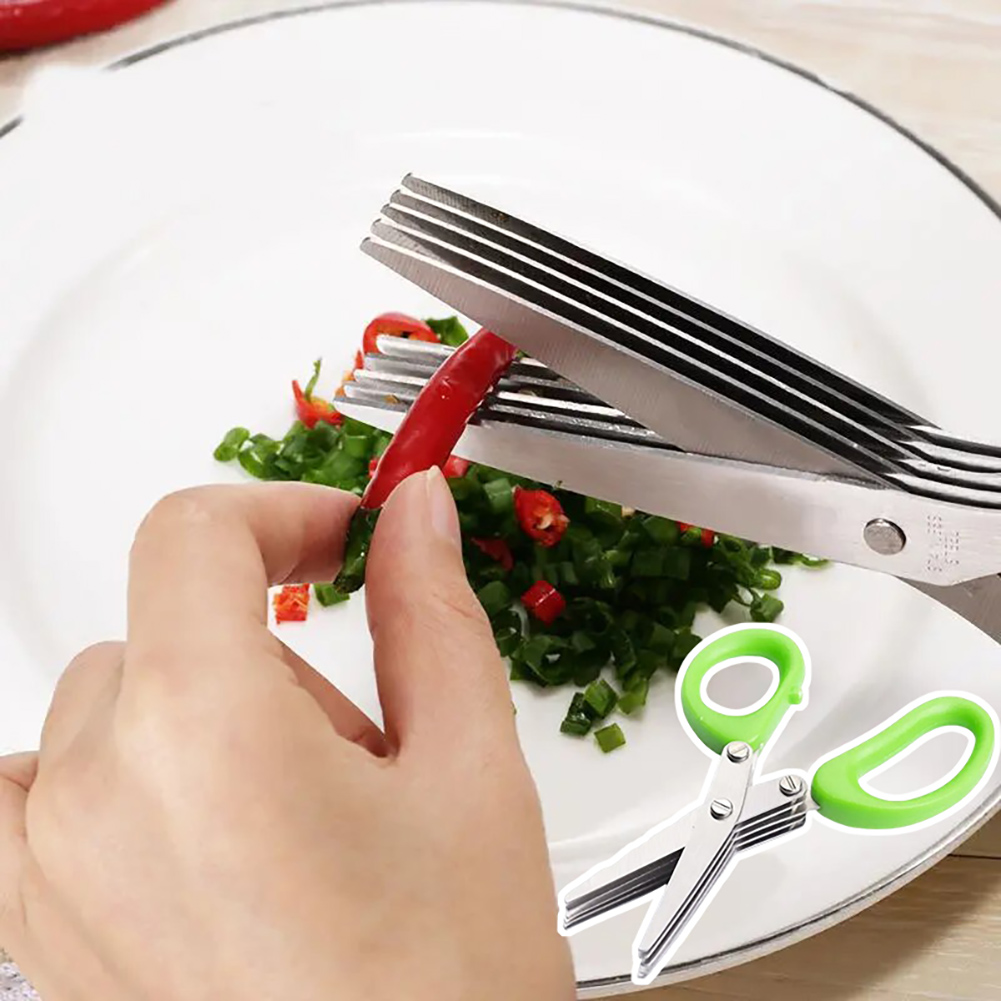 Ciseaux à herbes en acier inox - Herb Scissors 5 Blade avis et prix