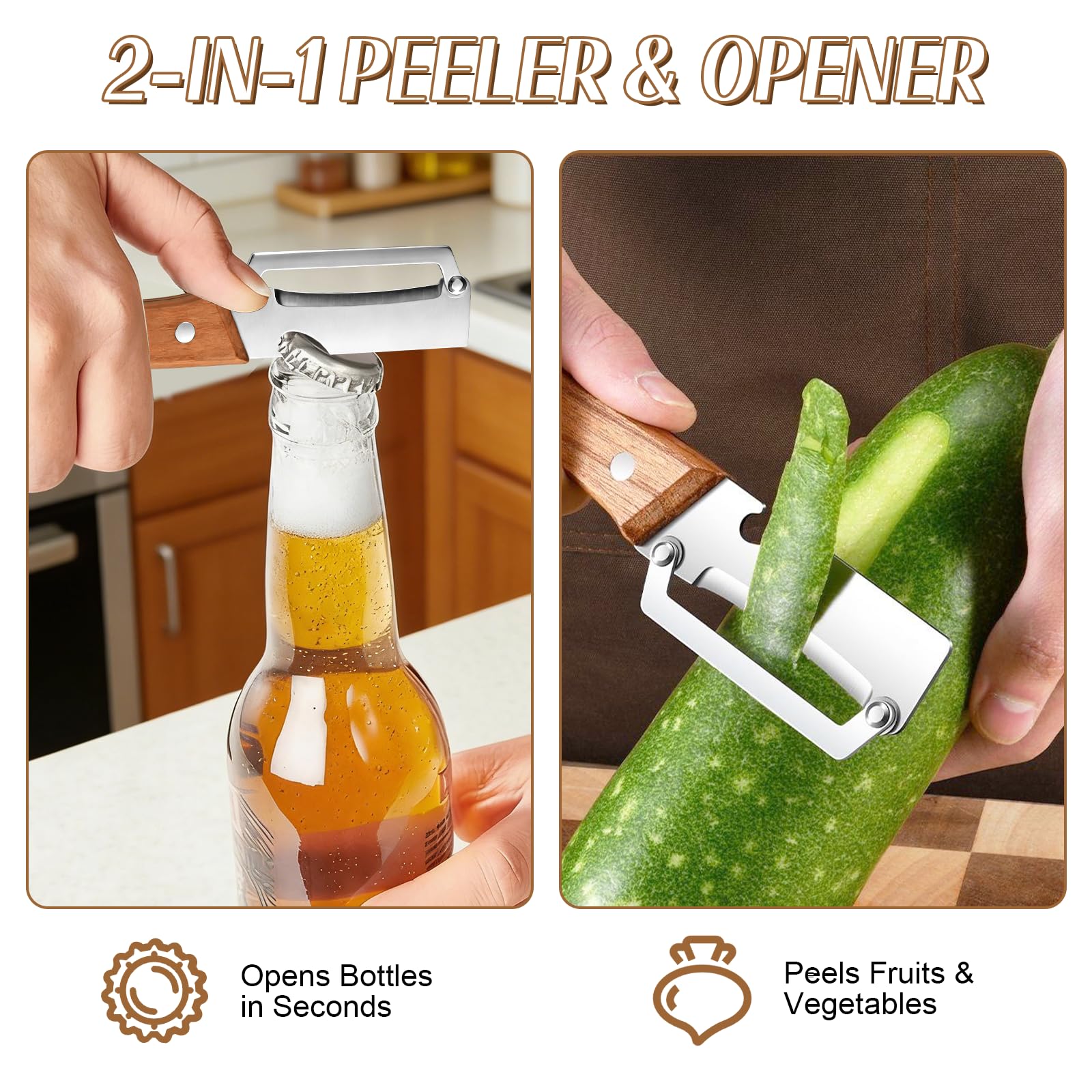 Éplucheur de légumes 3-en-1 av - Kitchen Gadgets Design avis et prix