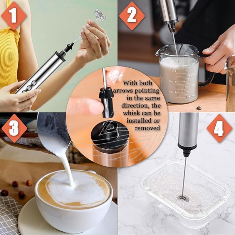 Mousseur à lait 3-en-1, batteu - Milk Frother avis et prix