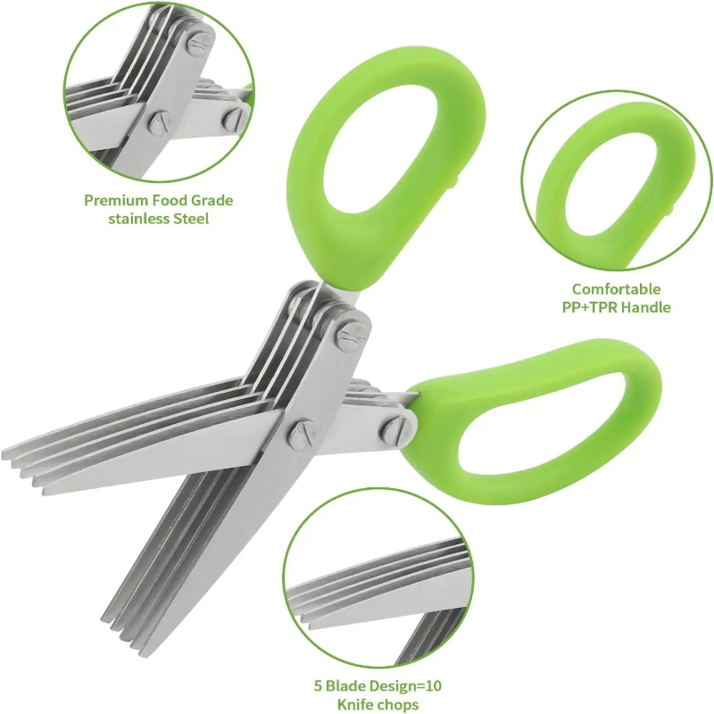 Ciseaux à herbes pour gagner d - Herb Scissors 5 Blade avis et prix