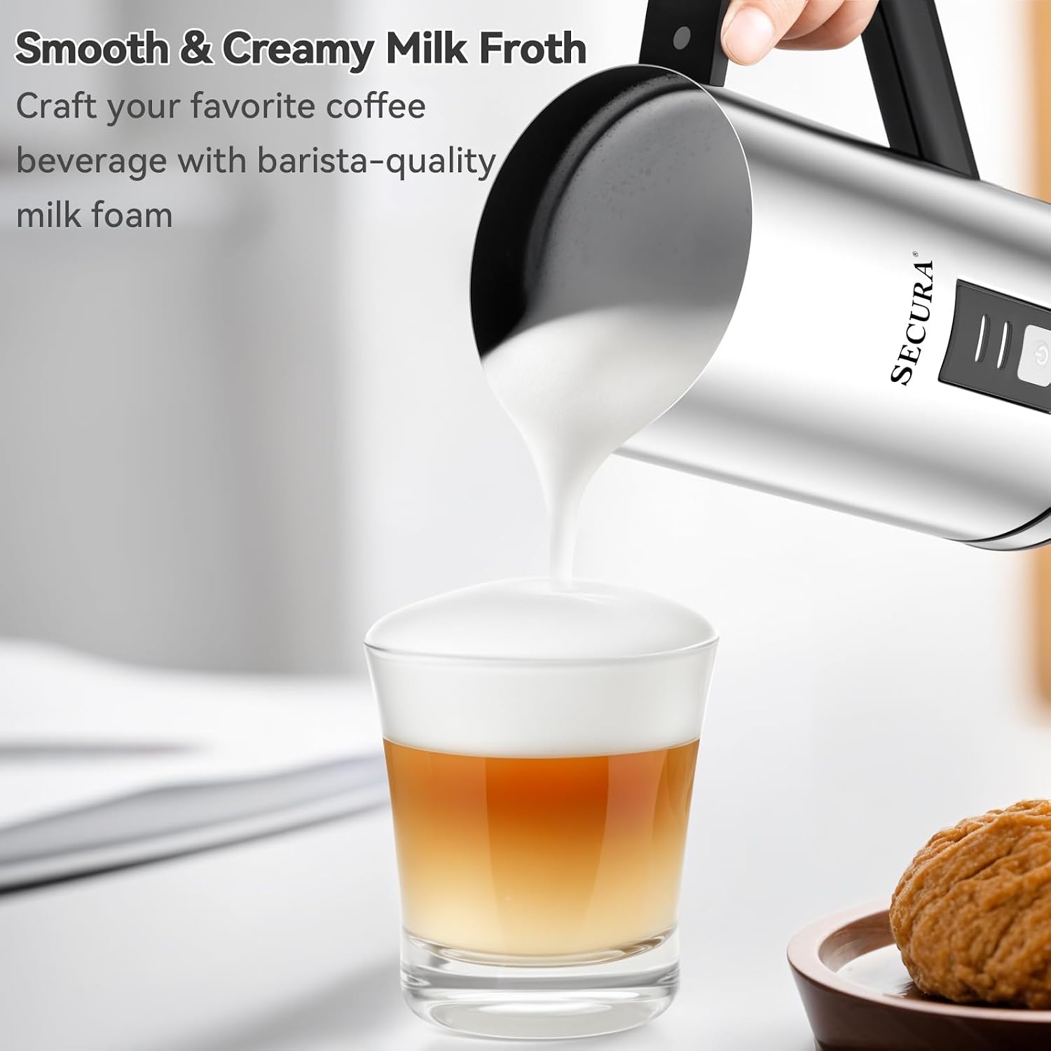 Mousseur à lait électrique en  - Milk Frother avis et prix