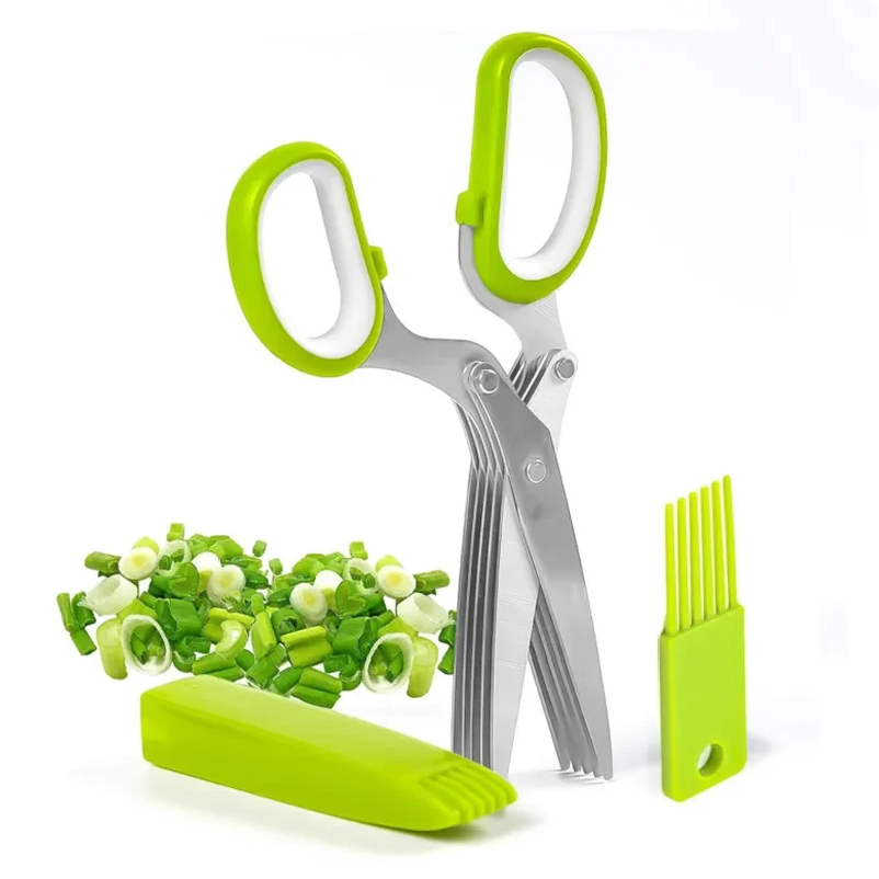 Ciseaux à herbes en acier inox - Herb Scissors 5 Blade avis et prix