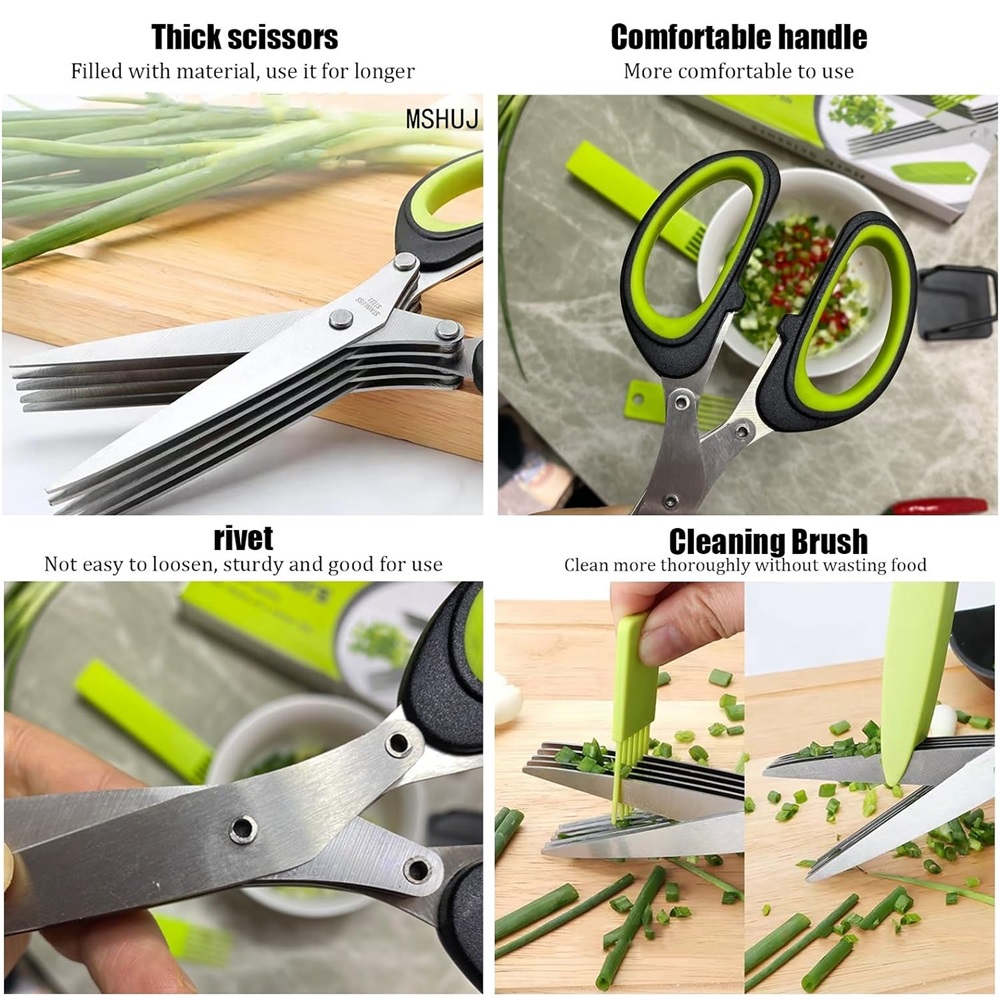 Ciseaux multicouches de cuisin - Herb Scissors 5 Blade avis et prix