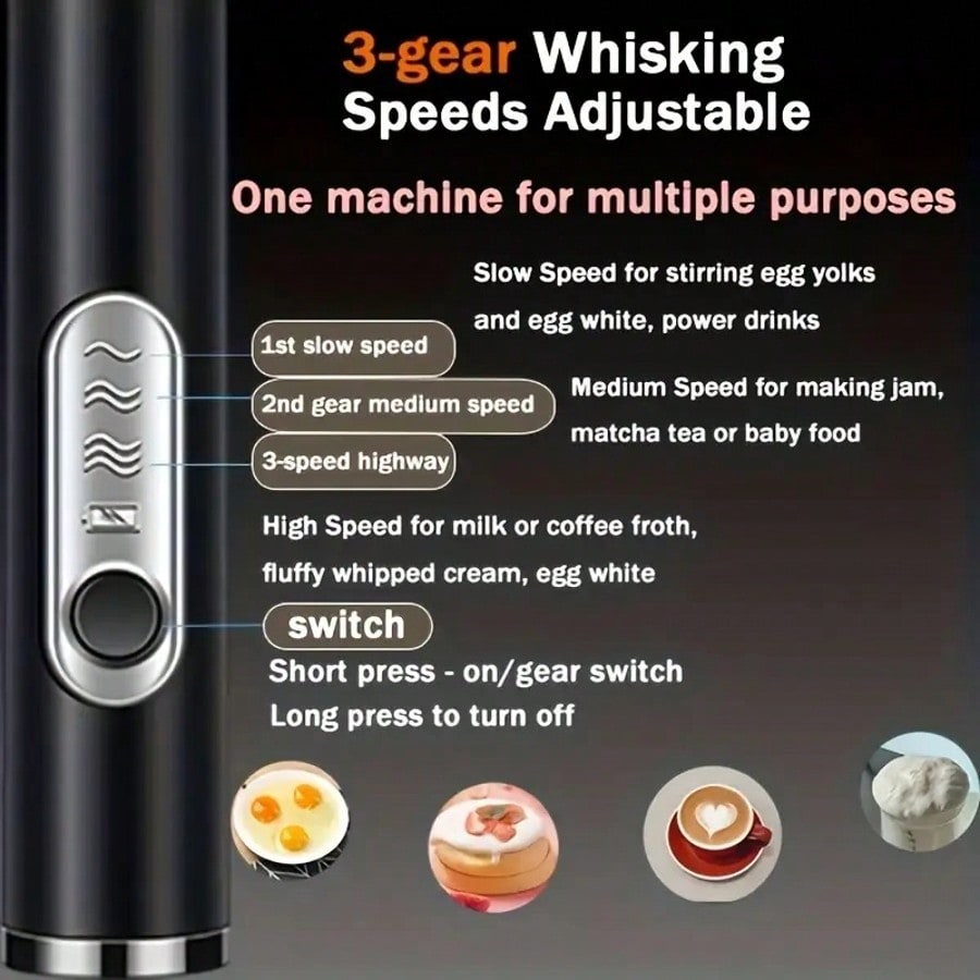 Mixeur électrique portatif, ba - Milk Frother avis et prix