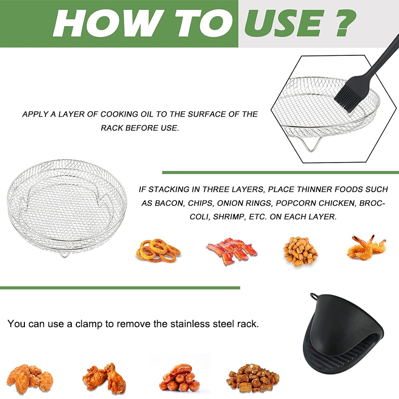 Support de friteuse à Air à 3  - Kitchen Gadgets Air Fryer avis et prix