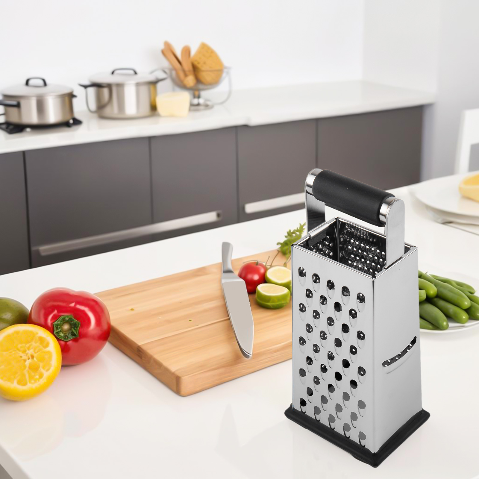 Râpe à 4 faces en acier inoxyd - Cheese Grater Box avis et prix