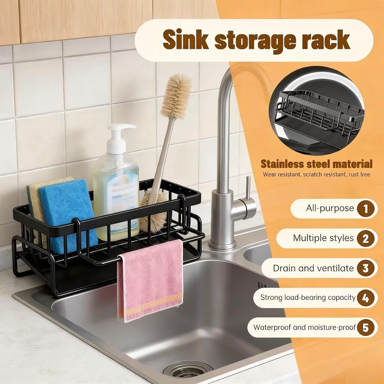 Support d'éponge de cuisine am - Kitchen Gadgets Essential avis et prix