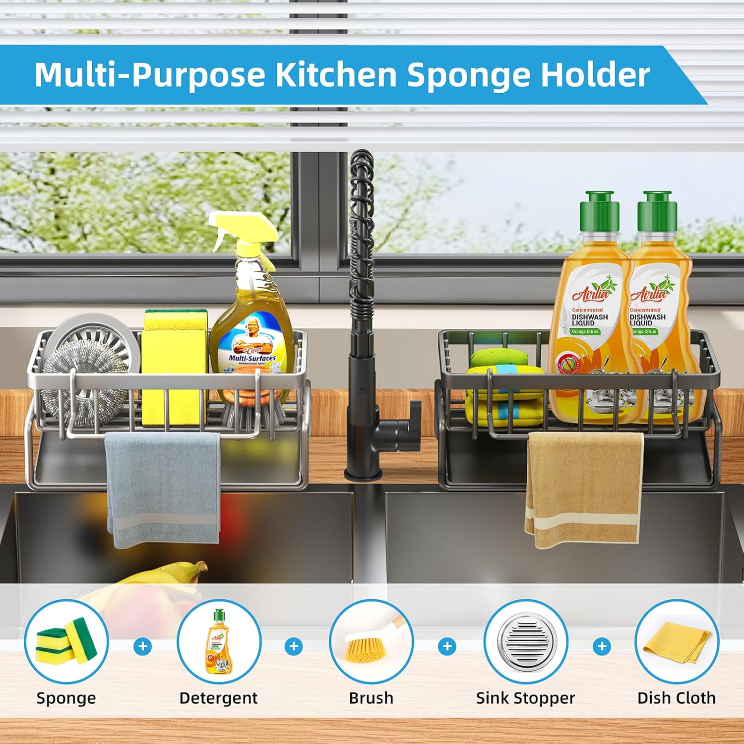 Support d'éponge de cuisine am - Kitchen Gadgets Essential avis et prix